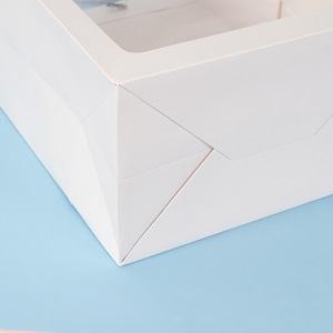 Kraft Paper Bags Square Bags, Thick Paper Bag With Window For Wedding, Party, Birthday, Shopping, Flower Bags 3