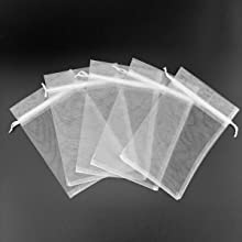 Organza Bags, Mesh Drawstring Gift Bags Small for Jewelry Wedding Party Baby Shower Favor Bags 22