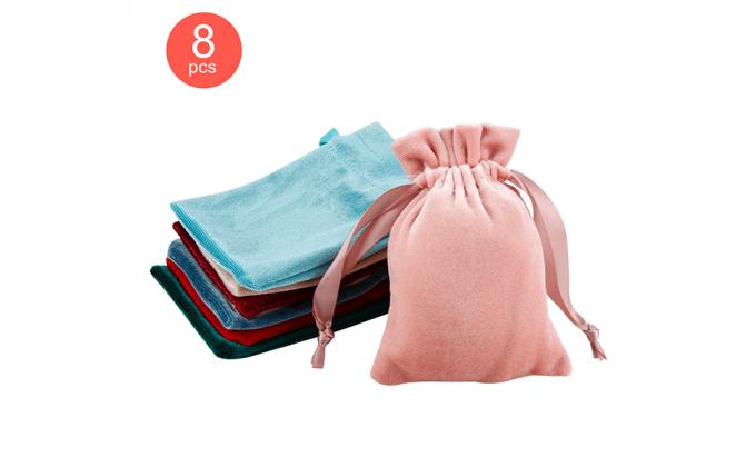 Velvet Gift Bags, Velvet Drawstring Pouches, Bracelets, Necklaces, Watches, Rings, Jewelry packaging 7