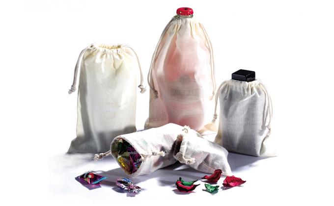 Cotton Drawstring Bags, Cotton Muslin Bags, Cotton Pouch, Reusable Bags, Jewelry Pouch, gift Sachet Bags 2