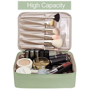 Travel Makeup Cosmetic Skincare Organizer, Toiletry Bag, Foldable Duffel Bag, Multiple Storage Compartments 1