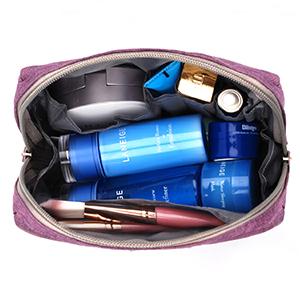 Travel Makeup Cosmetic Skincare Organizer, Toiletry Bag, Foldable Duffel Bag, Multiple Storage Compartments 11