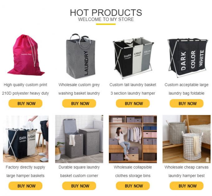 Laundry Bag, Foldable Laundry Sorter Basket, Multi Compartments, Bedroom Clothes Storage, Washing Basket 7