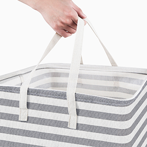 Laundry Hampers, Organizing Basket, Bin Storage Organizer For Toy Collection, Canvas Storage Basket 15