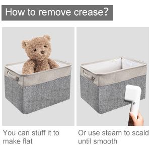 Laundry Hampers, Organizing Basket, Bin Storage Organizer For Toy Collection, Canvas Storage Basket 24