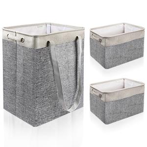 Laundry Hampers, Organizing Basket, Bin Storage Organizer For Toy Collection, Canvas Storage Basket 27