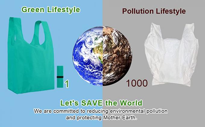 Xlarge Handle Bags Reusable Washable Foldable Folding Reusable Shopping Bags, Groceries With Zipper Carrier 6