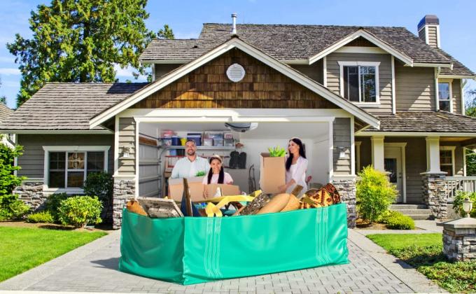 big Skip bags, Dumpster Bag, Foldable And Reusable Construction waste Bags, Multiple reusable, Tear Resistant 10