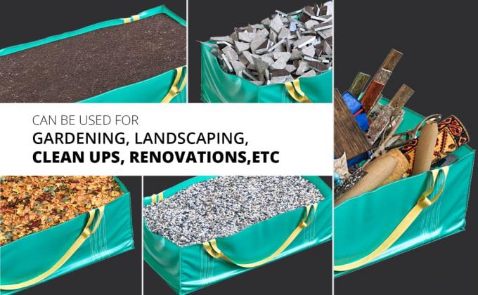 big Skip bags, Dumpster Bag, Foldable And Reusable Construction waste Bags, Multiple reusable, Tear Resistant 9