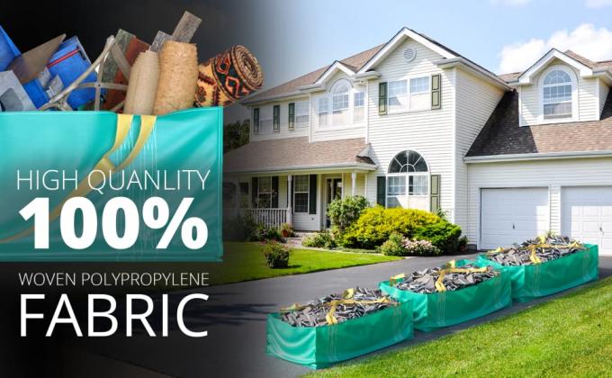 big Skip bags, Dumpster Bag, Foldable And Reusable Construction waste Bags, Multiple reusable, Tear Resistant 11