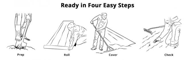 Weed control Mat, Ground Cover, Flower Bed, Mulch, Pavers, Edging, Garden Stakes, Weed Barrier,  Landscape 20