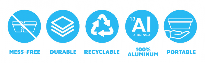 Aireline Rectangle Shaped, Disposable Aluminum Foil Pan, Take-Out Food Containers, Foil Cake Cup 3