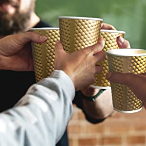 Metallic Party Rose Gold Cups, Lid Spoon, Rose Gold Party Decorations, Bridal Shower Decorations, Coffee Cups 2